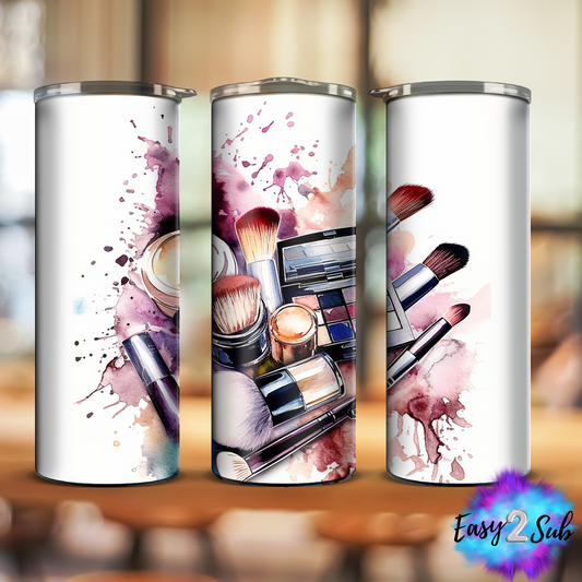 Makeup Sublimation Tumbler Transfer Print, Ready To Press Sublimation Transfer, Image transfer, Tumbler Transfer Sheet