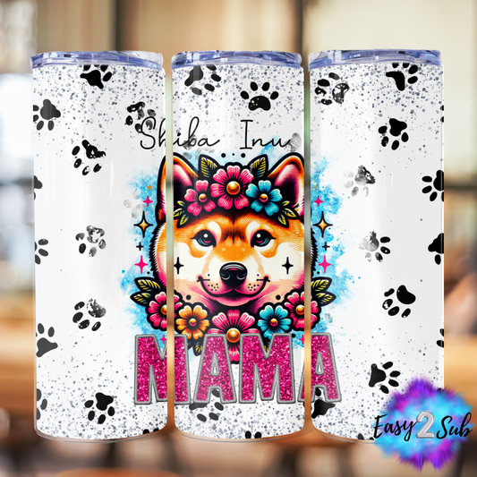 Shiba Inu Mama Sublimation Tumbler Transfer Print, Ready To Press Sublimation Transfer, Image transfer, Tumbler Transfer Sheet