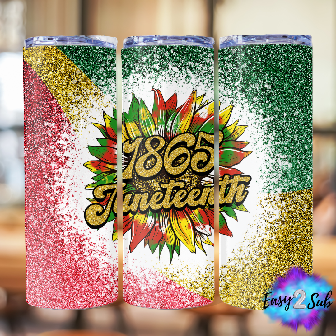 1865 Juneteenth Tumbler Transfer Print, Ready To Press Sublimation Transfer, Image transfer, Tumbler Transfer Sheet