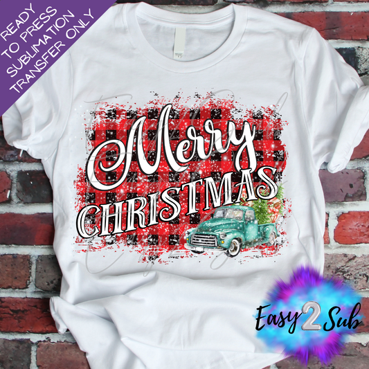 Merry Christmas Sublimation Transfer Print, Ready To Press Sublimation Transfer, Image transfer, T-Shirt Transfer Sheet