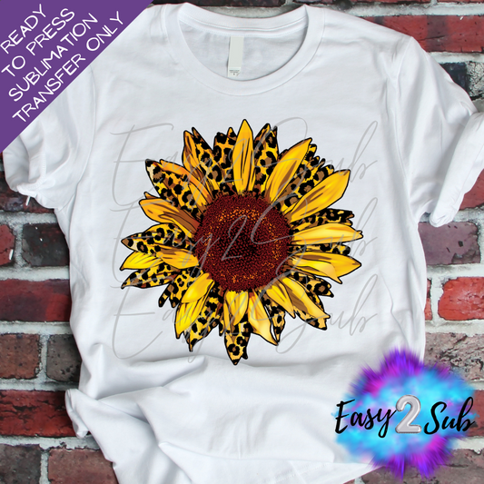Sunflower Sublimation Transfer Print, Ready To Press Sublimation Transfer, Image transfer, T-Shirt Transfer Sheet