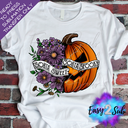 Sorta Sweet Sorta Spooky Sublimation Transfer Print, Ready To Press Sublimation Transfer, Image transfer, T-Shirt Transfer Sheet