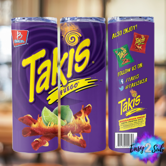 Takis Tumbler Transfer Print, Ready To Press Sublimation Transfer, Image transfer, Tumbler Transfer Sheet