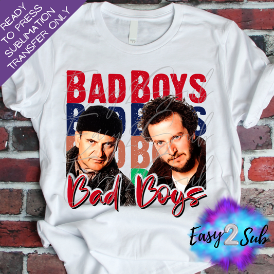 Bad Boys Sublimation Transfer Print, Ready To Press Sublimation Transfer, Image transfer, T-Shirt Transfer Sheet