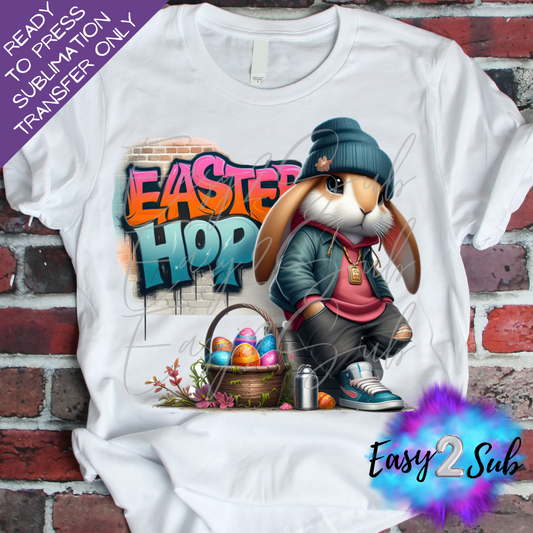 Easter Hop Sublimation Transfer Print, Ready To Press Sublimation Transfer, Image transfer, T-Shirt Transfer Sheet