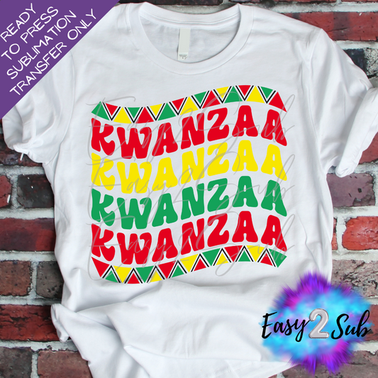 Kwanzaa Sublimation Transfer Print, Ready To Press Sublimation Transfer, Image transfer, T-Shirt Transfer Sheet