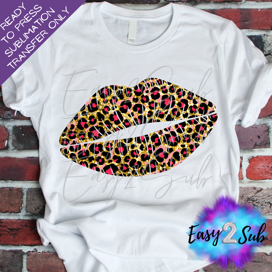 Valentines Lips Sublimation Transfer Print, Ready To Press Sublimation Transfer, Image transfer, T-Shirt Transfer Sheet