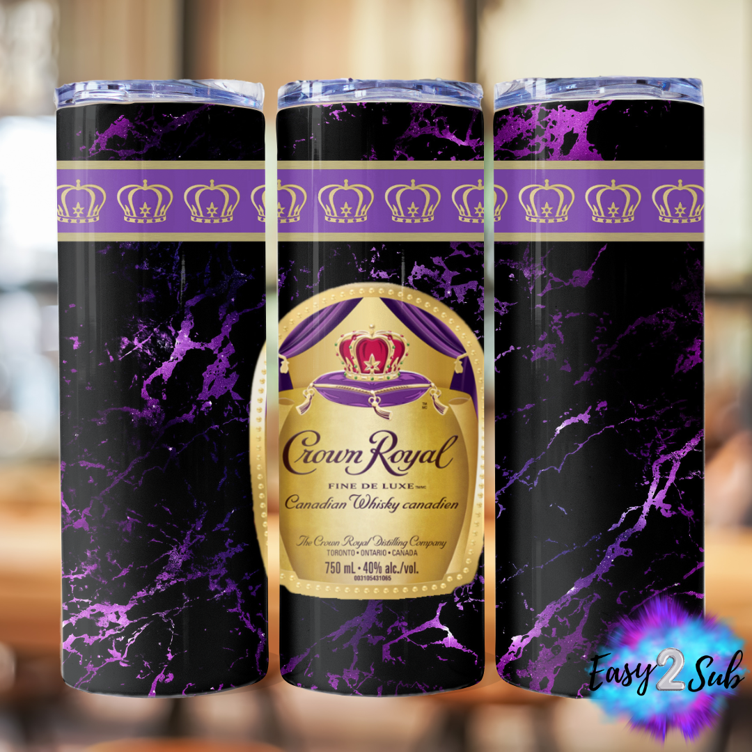 Crown Royal Tumbler Transfer Print, Ready To Press Sublimation Transfer, Image transfer, Tumbler Transfer Sheet