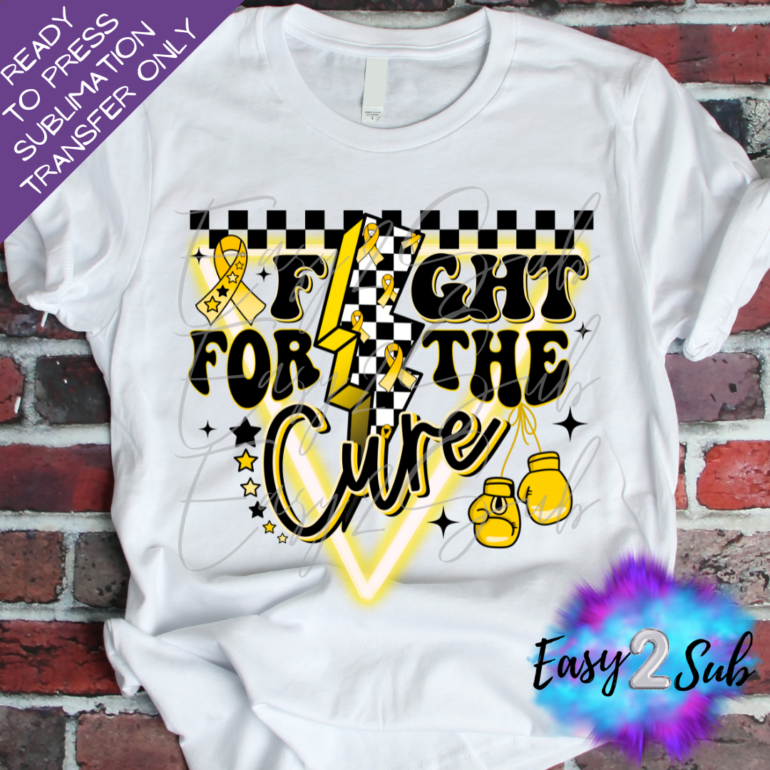 Fight For The Cure, Bone Cancer Awareness Sublimation Transfer Print, Ready To Press Sublimation Transfer, Image transfer, T-Shirt Transfer Sheet