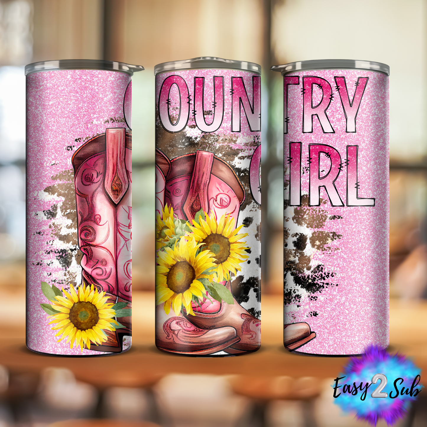 Country Girl Sublimation Tumbler Transfer Print, Ready To Press Sublimation Transfer, Image transfer, Tumbler Transfer Sheet