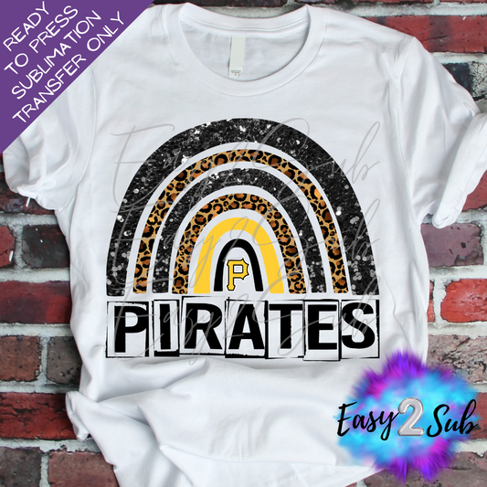 Pirates Rainbow Sublimation Transfer Print, Ready To Press Sublimation Transfer, Image transfer, T-Shirt Transfer Sheet