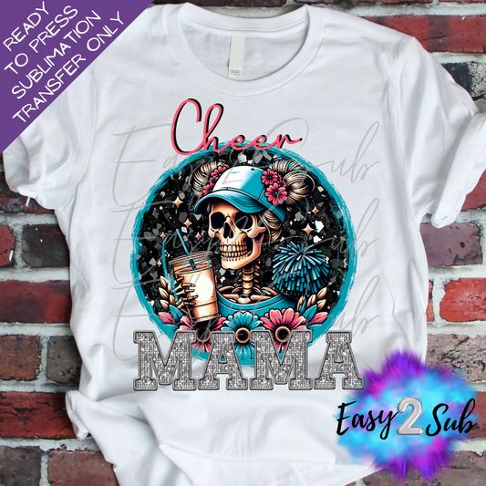 Cheer Mama Sublimation Transfer Print, Ready To Press Sublimation Transfer, Image transfer, T-Shirt Transfer Sheet