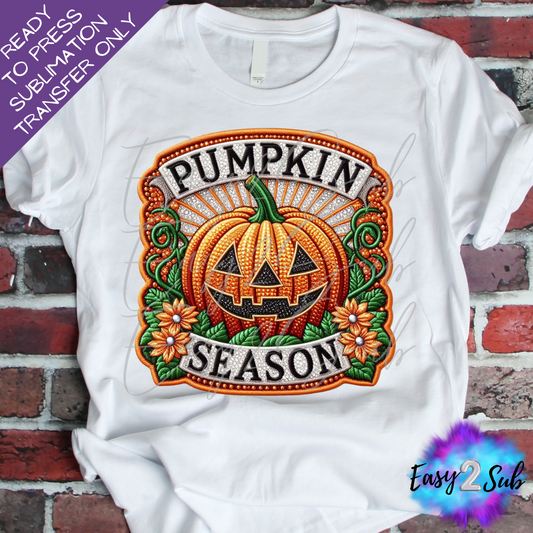 Pumpkin Season Sublimation Transfer Print, Ready To Press Sublimation Transfer, Image transfer, T-Shirt Transfer Sheet