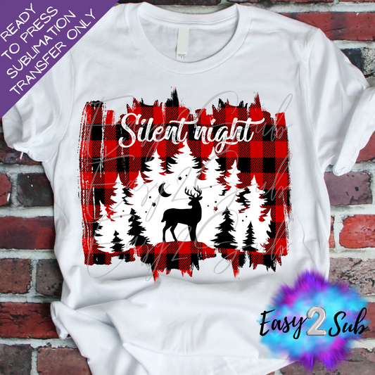 Silent Night Sublimation Transfer Print, Ready To Press Sublimation Transfer, Image transfer, T-Shirt Transfer Sheet