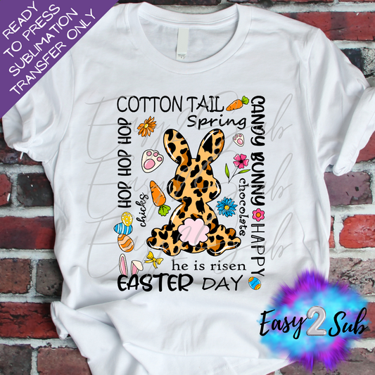 Easter Sublimation Transfer Print, Ready To Press Sublimation Transfer, Image transfer, T-Shirt Transfer Sheet