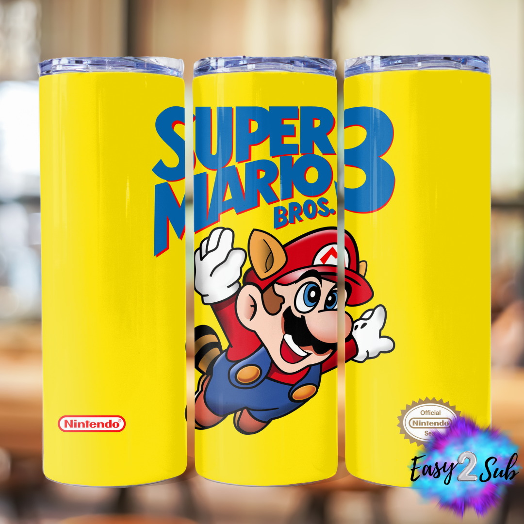 Super Mario Tumbler Transfer Print, Ready To Press Sublimation Transfer, Image transfer, Tumbler Transfer Sheet