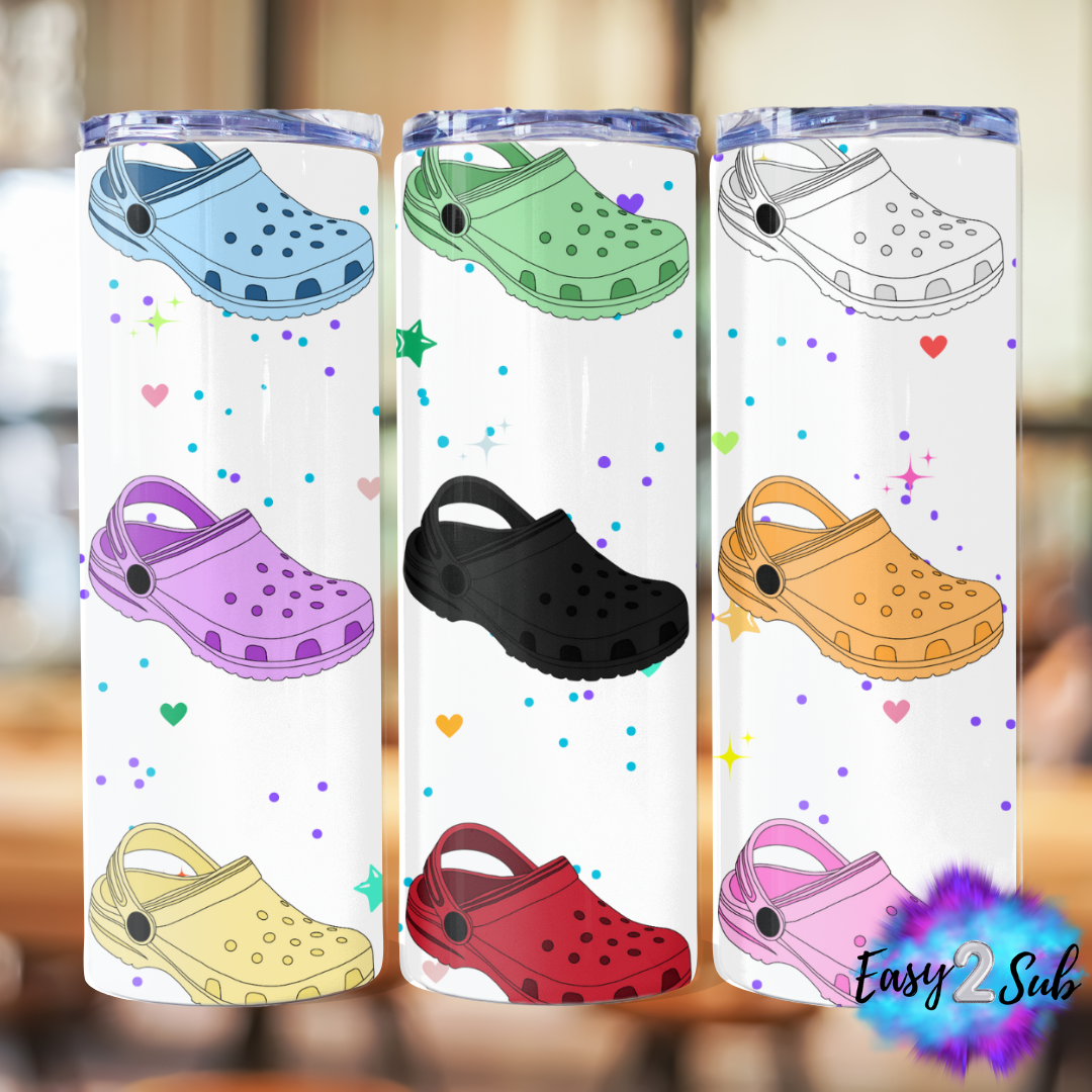 Crocs Sublimation Tumbler Transfer Print, Ready To Press Sublimation Transfer, Image transfer, Tumbler Transfer Sheet