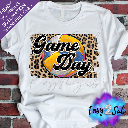 Game Day, Volleyball Sublimation Transfer Print, Ready To Press Sublimation Transfer, Image transfer, T-Shirt Transfer Sheet
