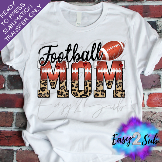 Football Mom Sublimation Transfer Print, Ready To Press Sublimation Transfer, Image transfer, T-Shirt Transfer Sheet