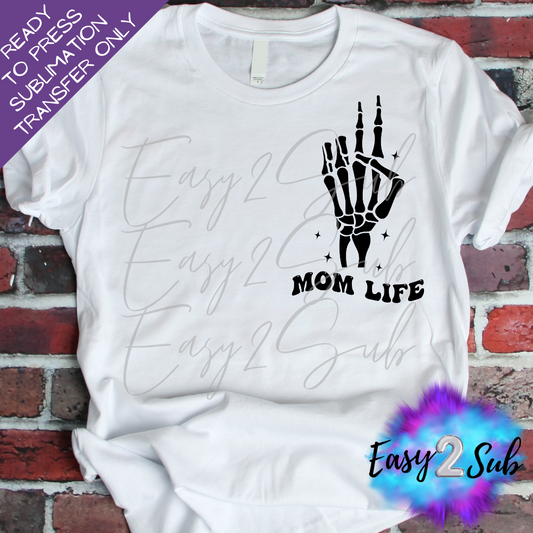 Mom Life Pocket Sublimation Transfer Print, Ready To Press Sublimation Transfer, Image transfer, T-Shirt Transfer Sheet