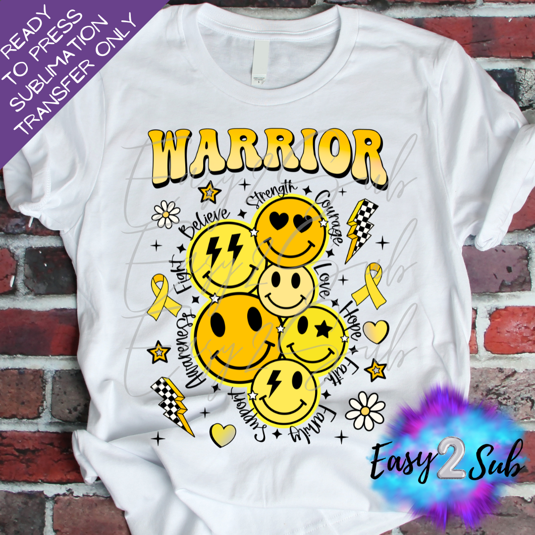 Warrior Back, Bone Cancer Awareness Sublimation Transfer Print, Ready To Press Sublimation Transfer, Image transfer, T-Shirt Transfer Sheet