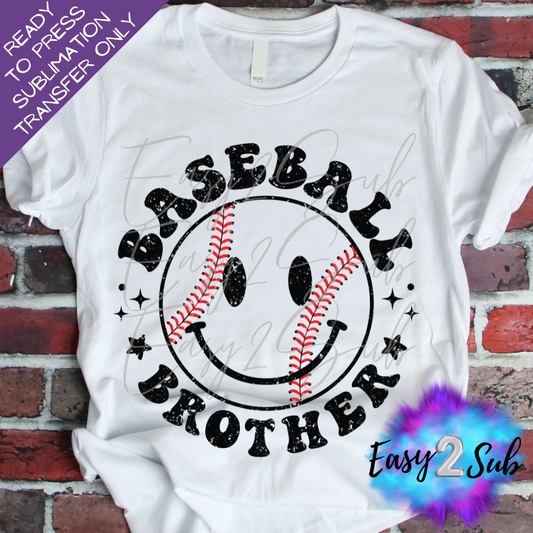 Baseball Brother Sublimation Transfer Print, Ready To Press Sublimation Transfer, Image transfer, T-Shirt Transfer Sheet