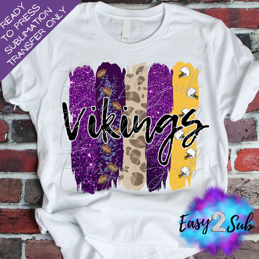 Vikings Sublimation Transfer Print, Ready To Press Sublimation Transfer, Image transfer, T-Shirt Transfer Sheet