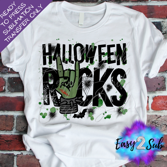 Halloween Rocks Sublimation Transfer Print, Ready To Press Sublimation Transfer, Image transfer, T-Shirt Transfer Sheet