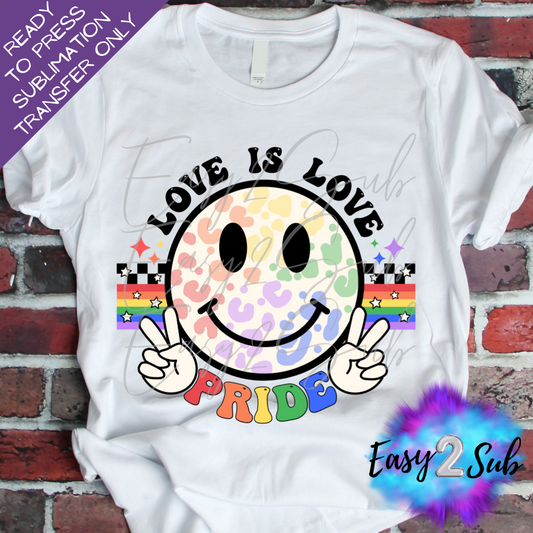 Love is Love Sublimation Transfer Print, Ready To Press Sublimation Transfer, Image transfer, T-Shirt Transfer Sheet
