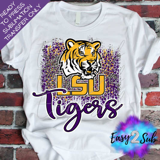 LSU Tigers Sublimation Transfer Print, Ready To Press Sublimation Transfer, Image transfer, T-Shirt Transfer Sheet