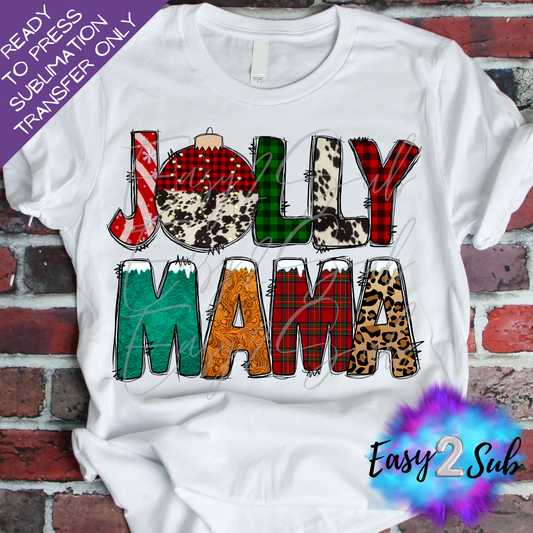 Jolly Mama Sublimation Transfer Print, Ready To Press Sublimation Transfer, Image transfer, T-Shirt Transfer Sheet