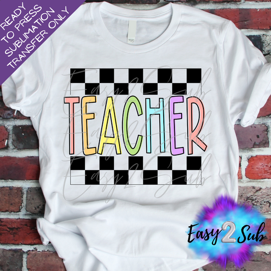 Teacher Sublimation Transfer Print, Ready To Press Sublimation Transfer, Image transfer, T-Shirt Transfer Sheet