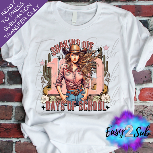 Shakin of A 100 Days of School Sublimation Transfer Print, Ready To Press Sublimation Transfer, Image transfer, T-Shirt Transfer Sheet