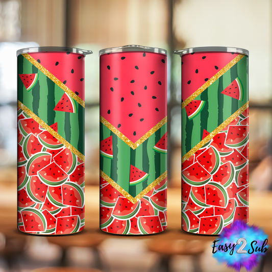 Watermelon Sublimation Tumbler Transfer Print, Ready To Press Sublimation Transfer, Image transfer, Tumbler Transfer Sheet