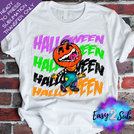 Halloween Sublimation Transfer Print, Ready To Press Sublimation Transfer, Image transfer, T-Shirt Transfer Sheet