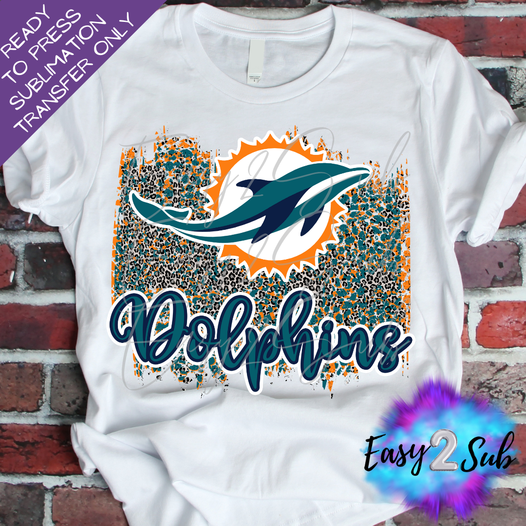 Dolphins Sublimation Transfer Print, Ready To Press Sublimation Transfer, Image transfer, T-Shirt Transfer Sheet