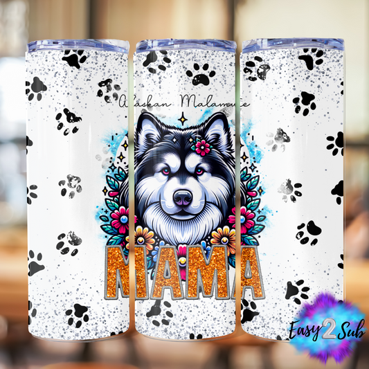 Alaskan Malamute Mama Sublimation Tumbler Transfer Print, Ready To Press Sublimation Transfer, Image transfer, Tumbler Transfer Sheet