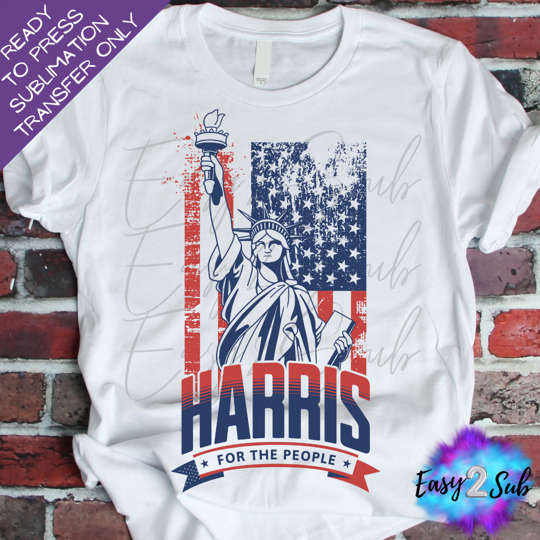 Harris For The People Sublimation Transfer Print, Ready To Press Sublimation Transfer, Image transfer, T-Shirt Transfer Sheet