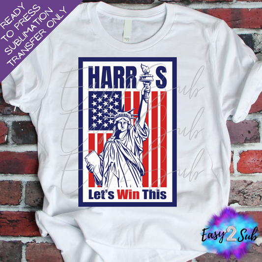 Harris Let's Win This Sublimation Transfer Print, Ready To Press Sublimation Transfer, Image transfer, T-Shirt Transfer Sheet