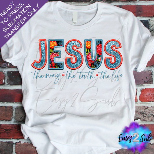 Jesus Sublimation Transfer Print, Ready To Press Sublimation Transfer, Image transfer, T-Shirt Transfer Sheet