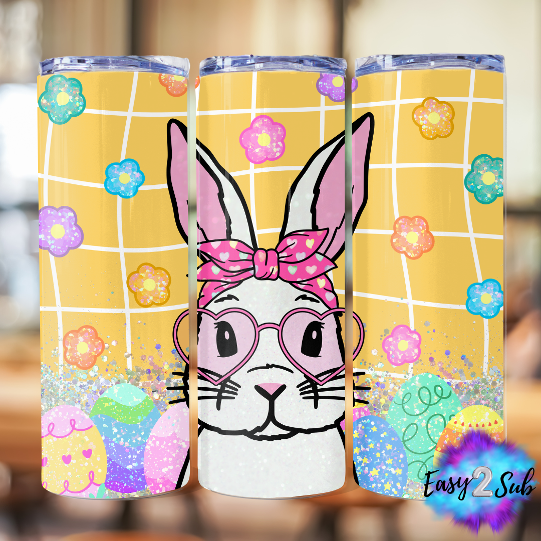 Easter Rabbit Sublimation Tumbler Transfer Print, Ready To Press Sublimation Transfer, Image transfer, Tumbler Transfer Sheet