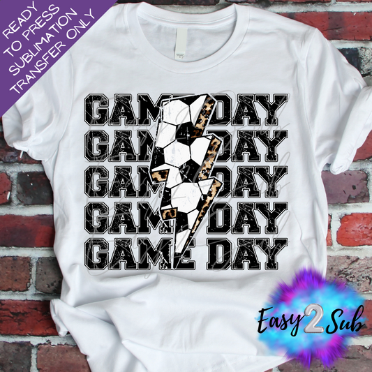 Game Day Soccer Sublimation Transfer Print, Ready To Press Sublimation Transfer, Image transfer, T-Shirt Transfer Sheet