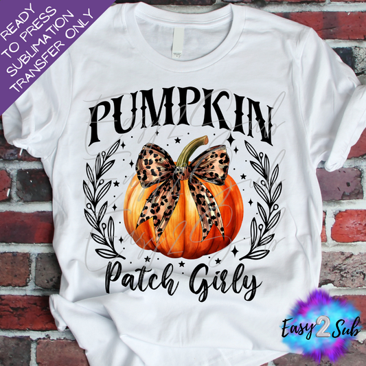 Pumpkin Patch Girly Sublimation Transfer Print, Ready To Press Sublimation Transfer, Image transfer, T-Shirt Transfer Sheet