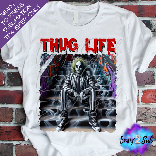 BeetleJuice, Thug Life Sublimation Transfer Print, Ready To Press Sublimation Transfer, Image transfer, T-Shirt Transfer Sheet