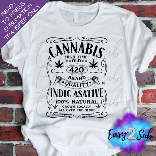 Cannabis Sublimation Transfer Print, Ready To Press Sublimation Transfer, Image transfer, T-Shirt Transfer Sheet