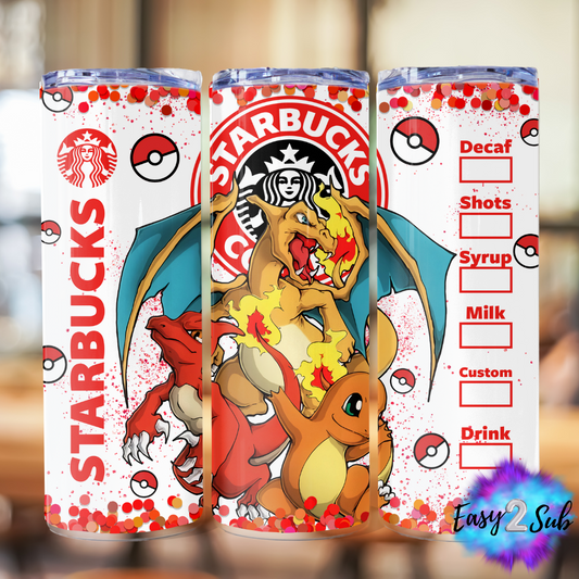 Pokemon Sublimation Tumbler Transfer Print, Ready To Press Sublimation Transfer, Image transfer, Tumbler Transfer Sheet