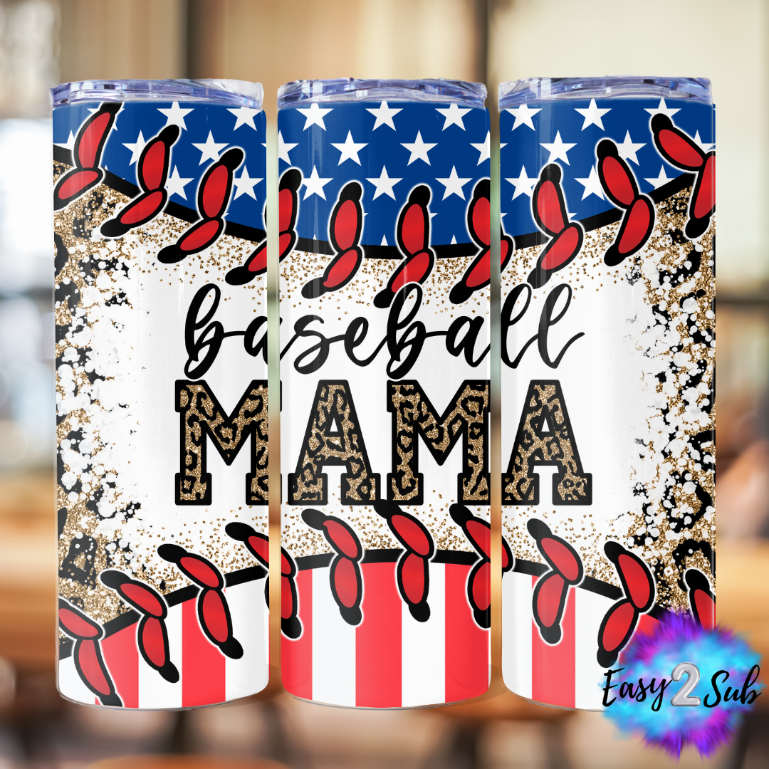 Baseball Mama Sublimation Tumbler Transfer Print, Ready To Press Sublimation Transfer, Image transfer, Tumbler Transfer Sheet