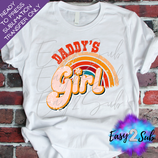 Daddy's Girl Sublimation Transfer Print, Ready To Press Sublimation Transfer, Image transfer, T-Shirt Transfer Sheet