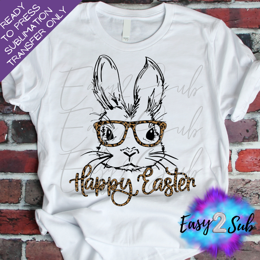 Happy Easter Bunny Sublimation Transfer Print, Ready To Press Sublimation Transfer, Image transfer, T-Shirt Transfer Sheet