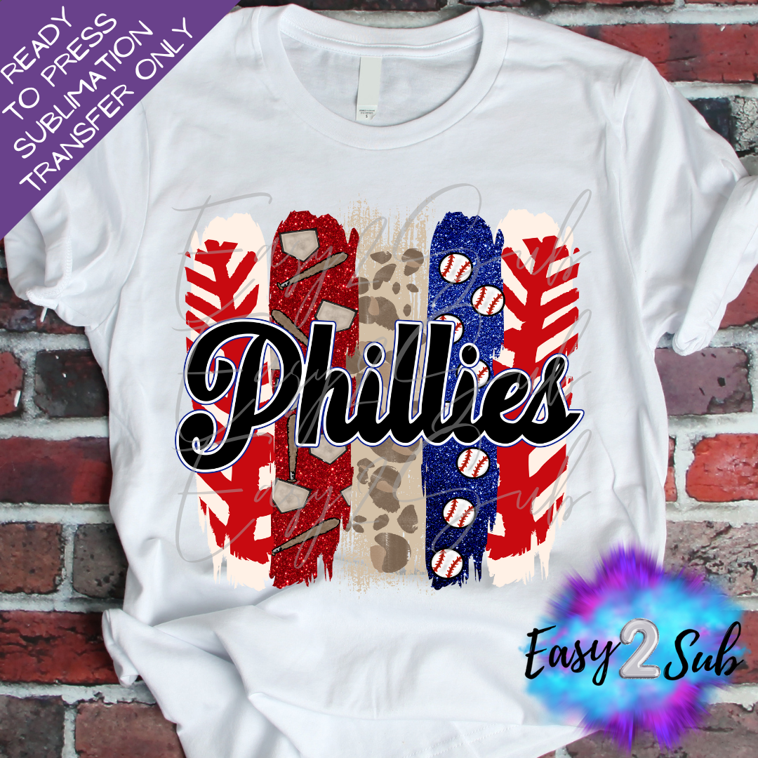 Phillies Sublimation Transfer Print, Ready To Press Sublimation Transfer, Image transfer, T-Shirt Transfer Sheet